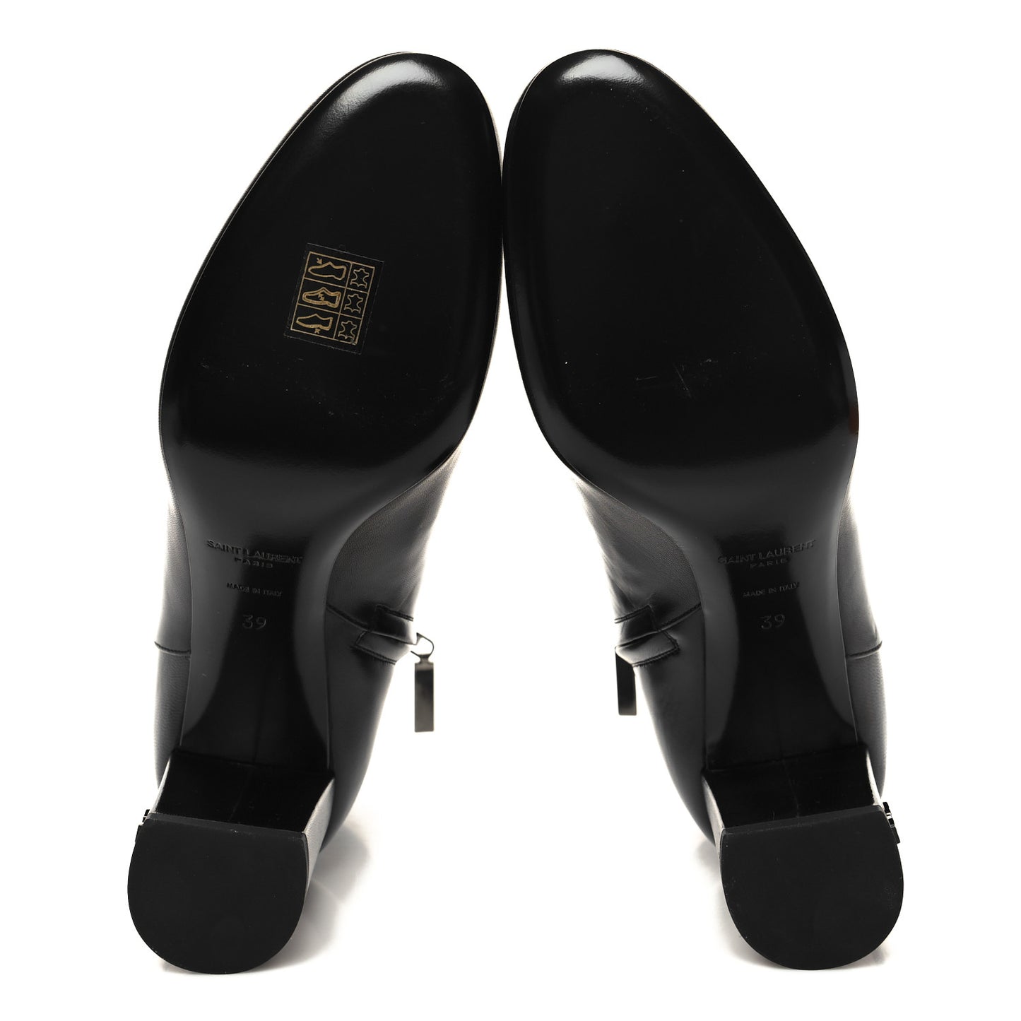 Nappa Vendome Loulou Ankle Zip Boot 39 Black