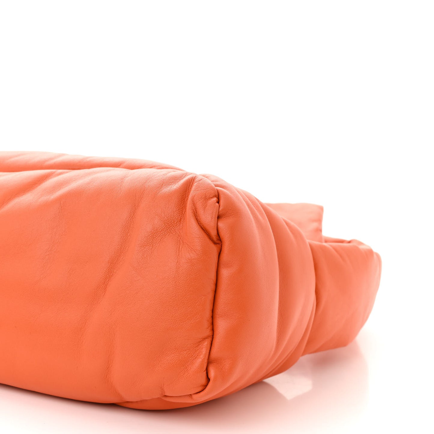 Shiny Nappa Puffer Puzzle Hobo Orange