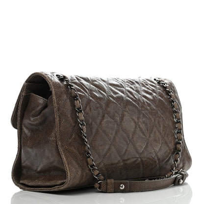 Chanel Crumpled Grained Calfskin Jumbo CC Crave Flap Beige 2 of 21