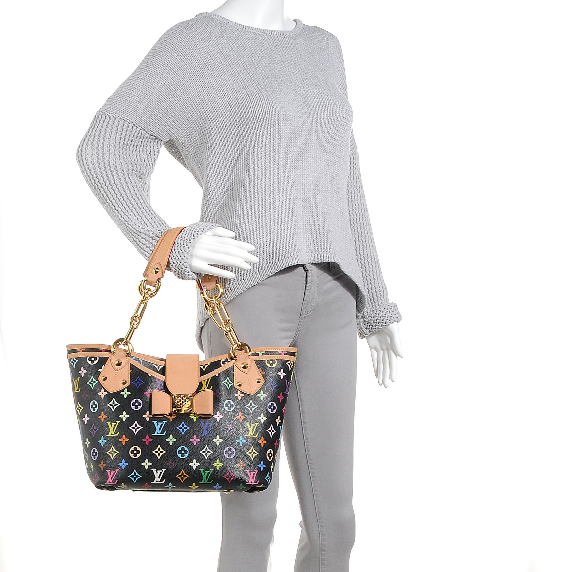 Louis Vuitton Monogram Multicolor Annie GM Black 2 of 8