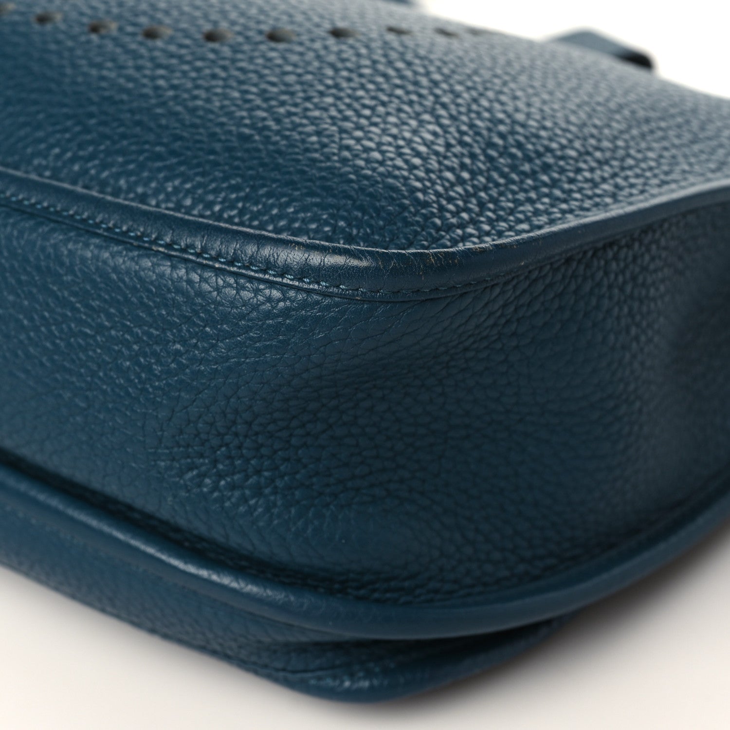 Hermes Taurillon Clemence Amazone Evelyne III GM Colvert Turquoise 9 of 10