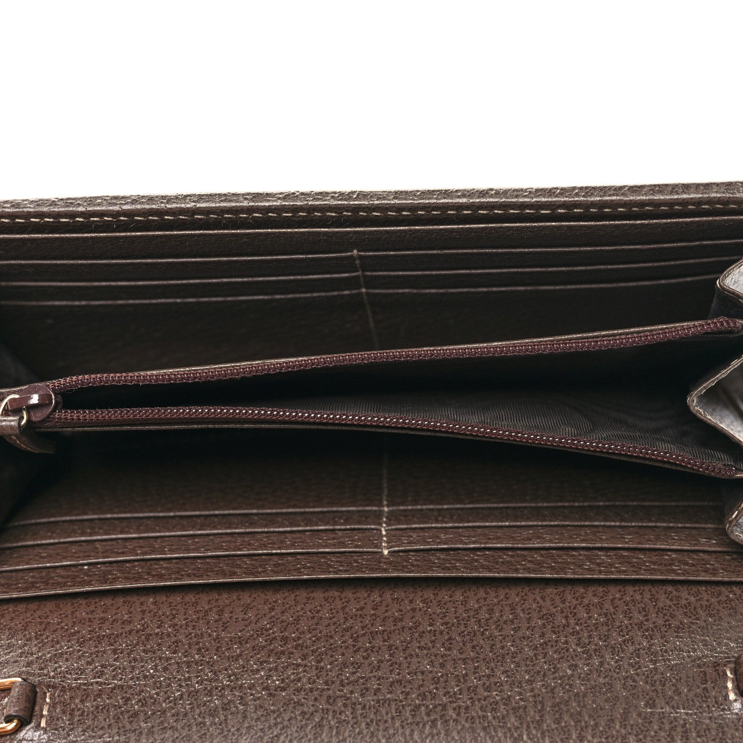Gucci GG Supreme Monogram Web Ophidia Wallet On Chain Brown 5 of 11