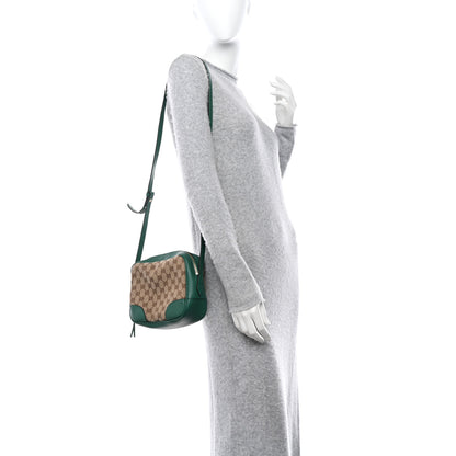 Gucci Monogram Dollar Calfskin Mini Bree Messenger Bag Beige Ebony Emerald 2 of 10