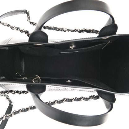 Chanel Caviar Small Studded Deauville Tote Black 5 of 12