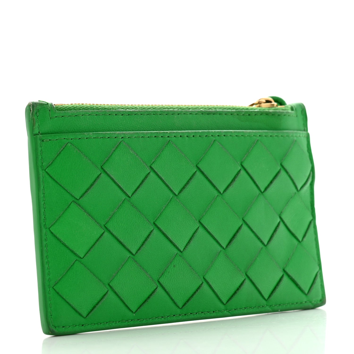 Bottega Veneta Nappa Intrecciato Key Holder Parakeet 3 of 11