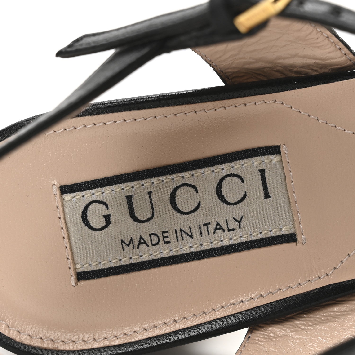 Gucci Malaga Kid Horsebit Lady 75mm Sandals 36.5 Black 8 of 9