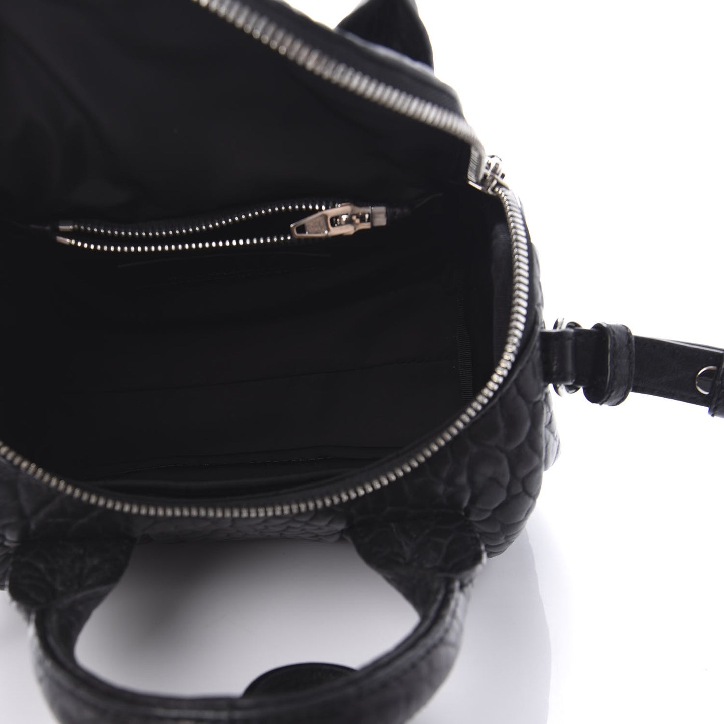 Pebbled Lambskin Mini Rockie Black Rhodium Hardware