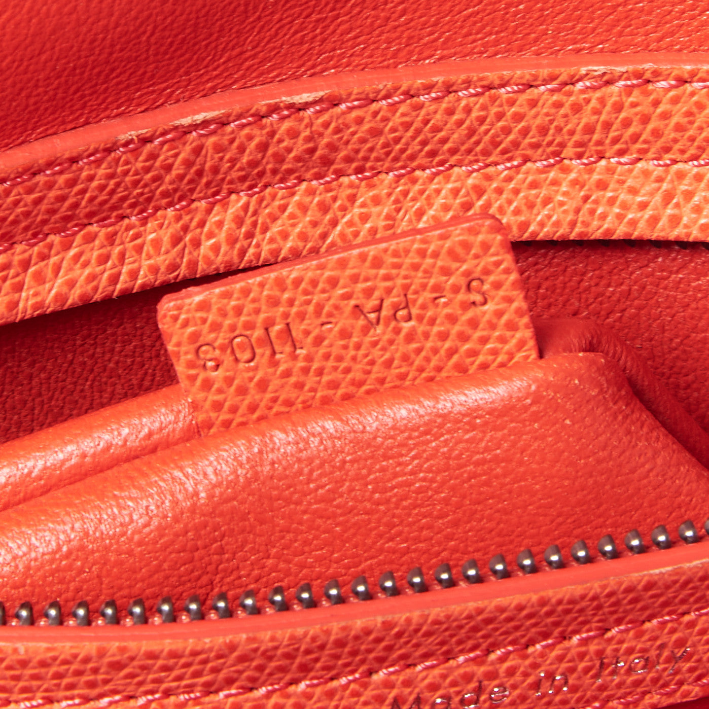 Celine Grained Calfskin Medium Phantom Luggage Coral 9 of 9