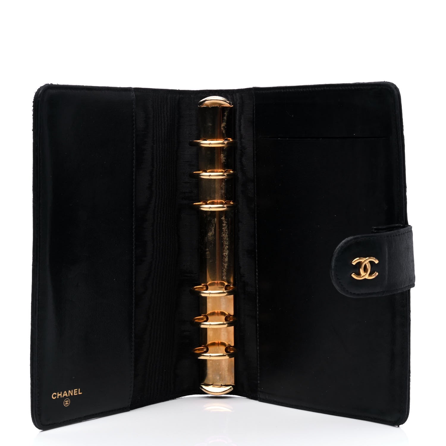 Chanel Lambskin Quilted Agenda Cover Black 3 of 5