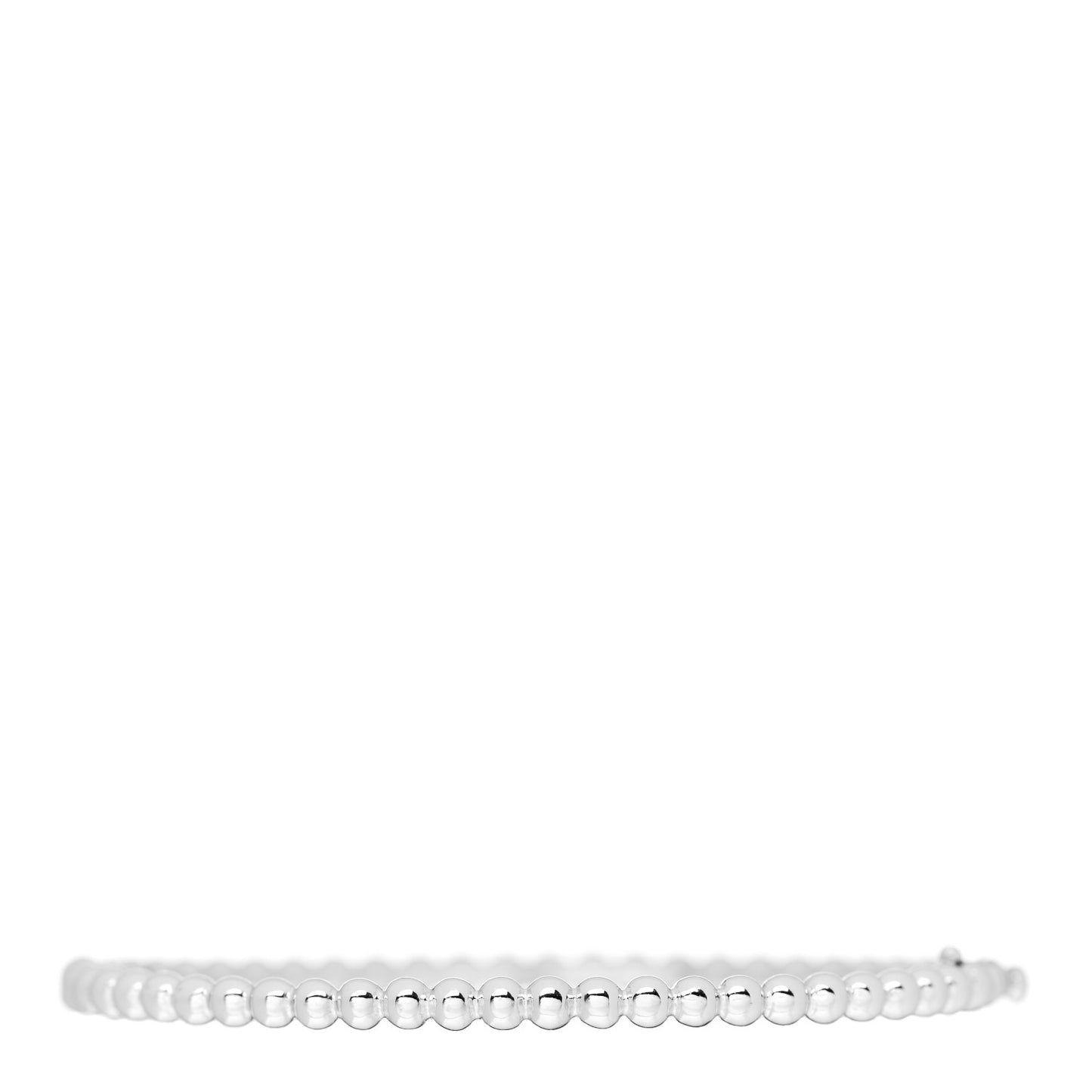 18K White Gold Perlee Pearls of Gold Bracelet M