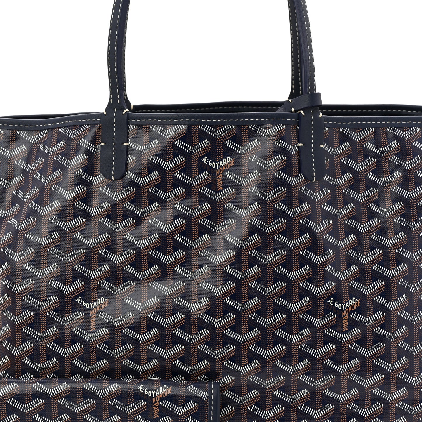 Goyardine Reversible Anjou PM Navy
