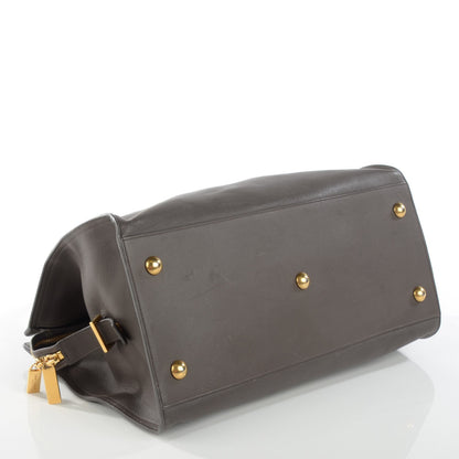 Saint Laurent Calfskin Medium Classic Y Cabas Earth 4 of 9