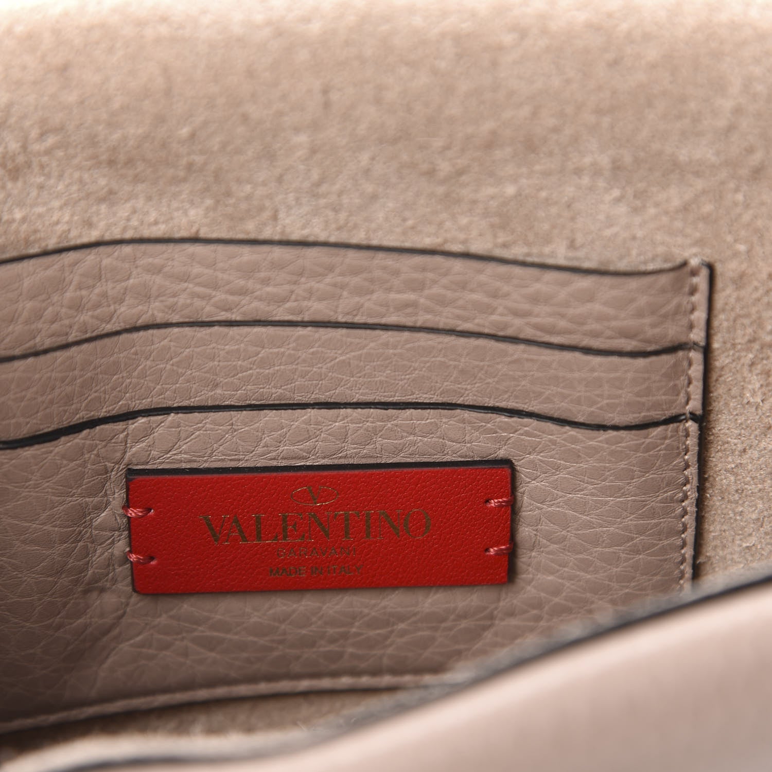 Valentino Garavani Grainy Calfskin Rockstud Double Flap Belt Bag Poudre 8 of 9