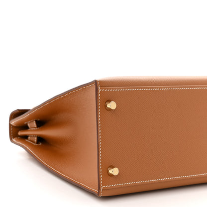 Hermes Epsom Kelly Sellier 28 Gold 9 of 11