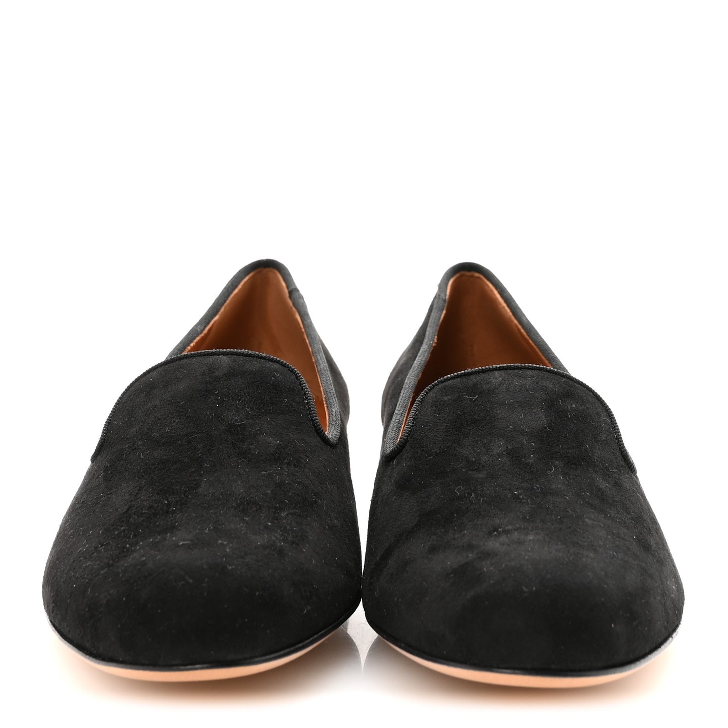 Suede Slipper Flats 36.5 Black