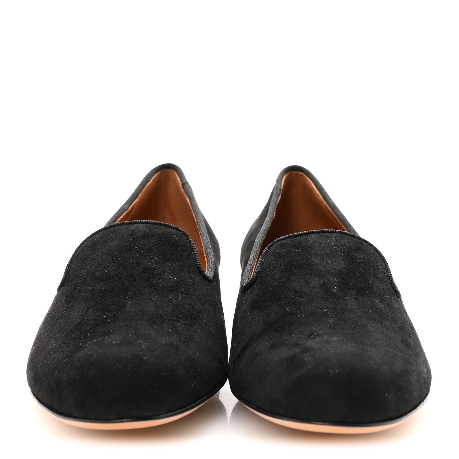 Valentino Garavani Suede Slipper Flats 36.5 Black 3 of 10