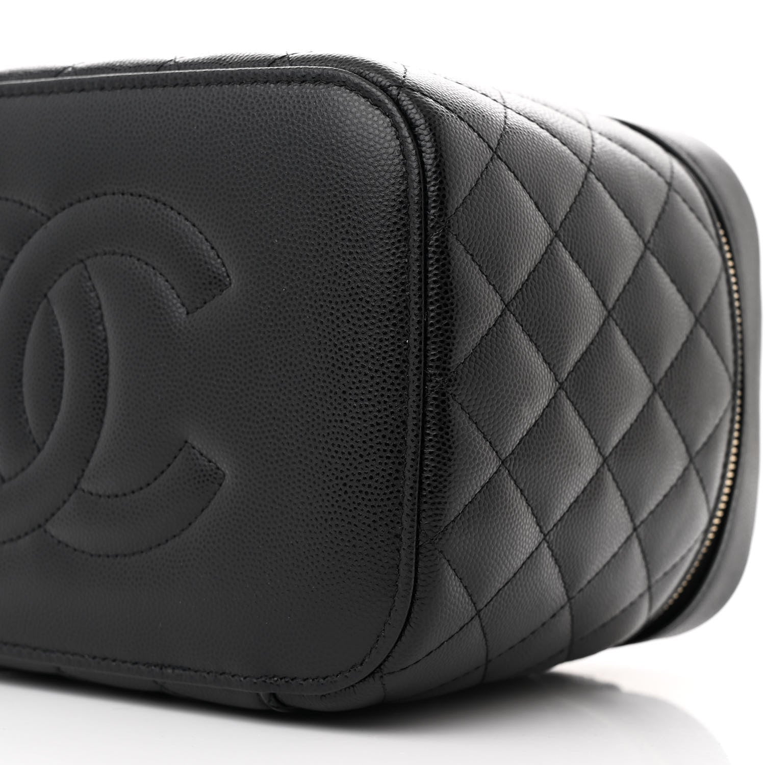 Chanel Caviar Quilted Large Vanity Pouch Black 10 of 11