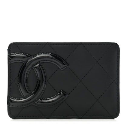 Chanel Calfskin Quilted Cambon Card Holder Black 1 of 9