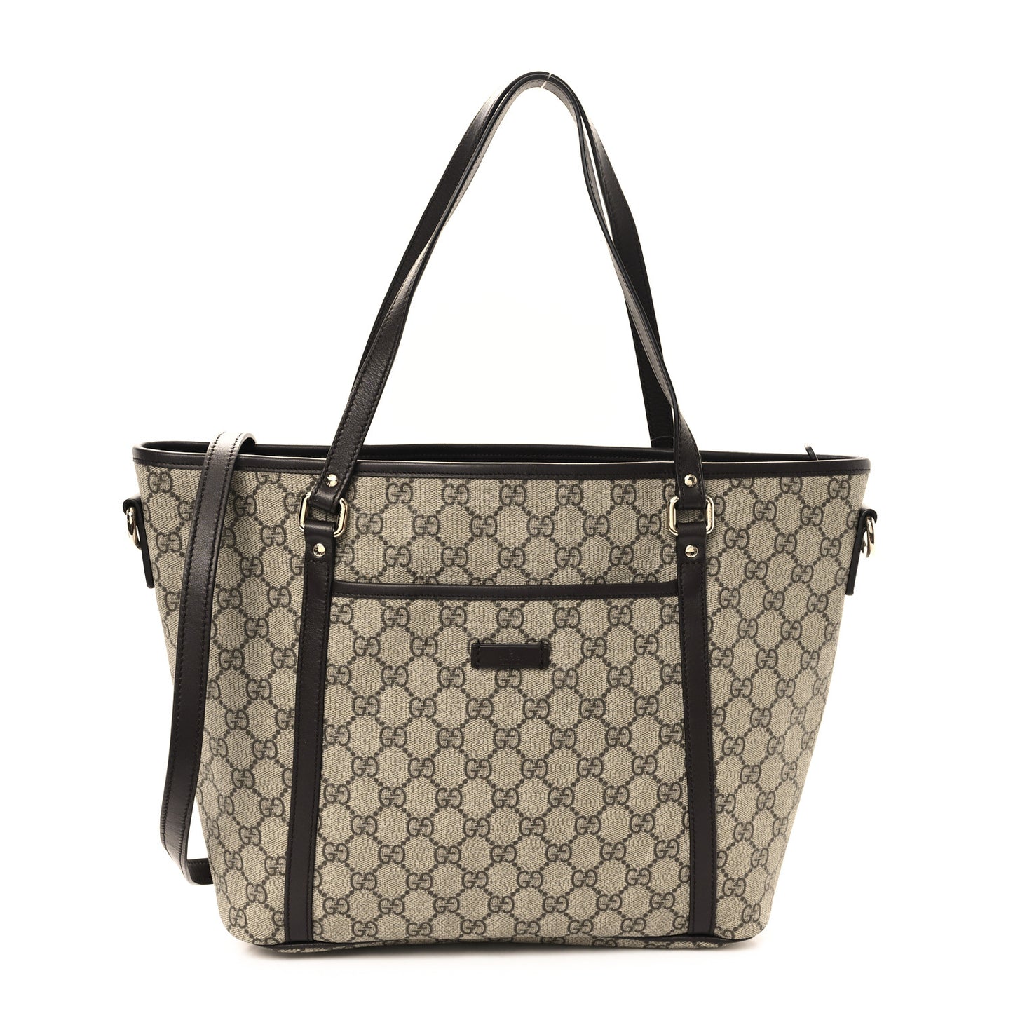 GG Supreme Monogram Medium Joy Tote Dark Brown