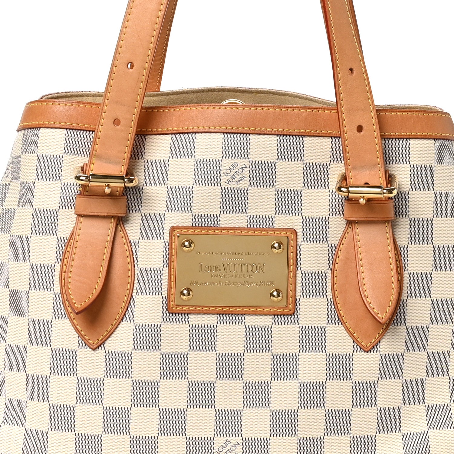 Louis Vuitton Damier Azur Hampstead MM 7 of 9