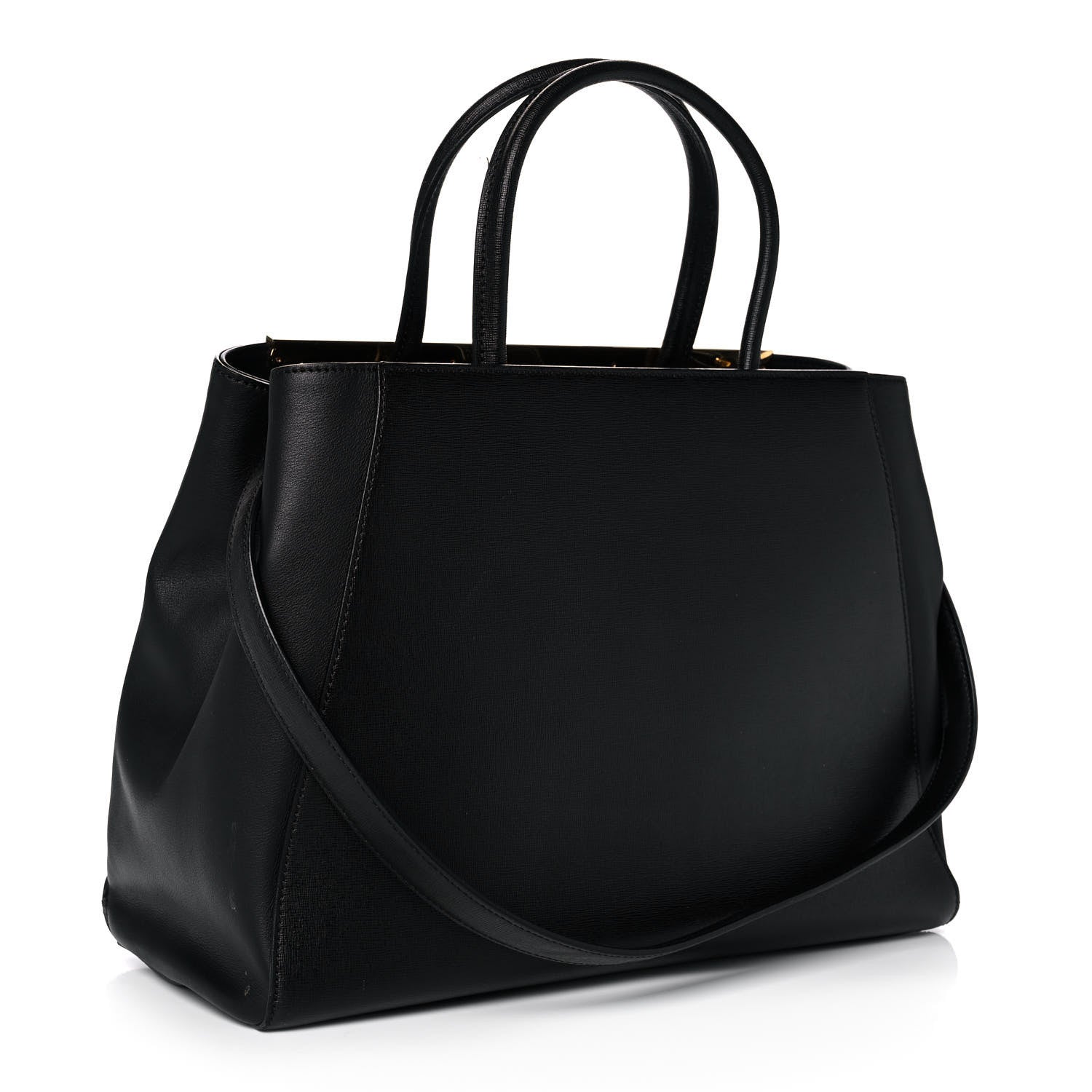 Fendi Vitello Elite Regular 2Jours Tote Black 3 of 10