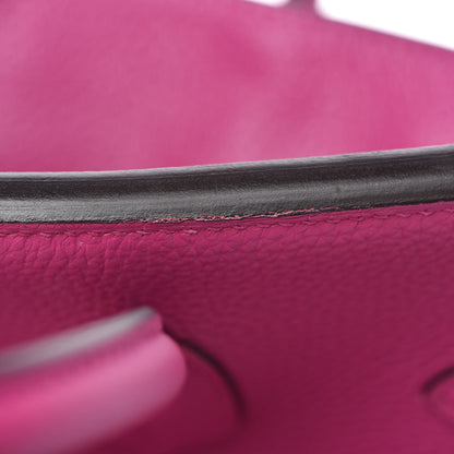 Hermes Togo Birkin 25 Rose Pourpre 44 of 46