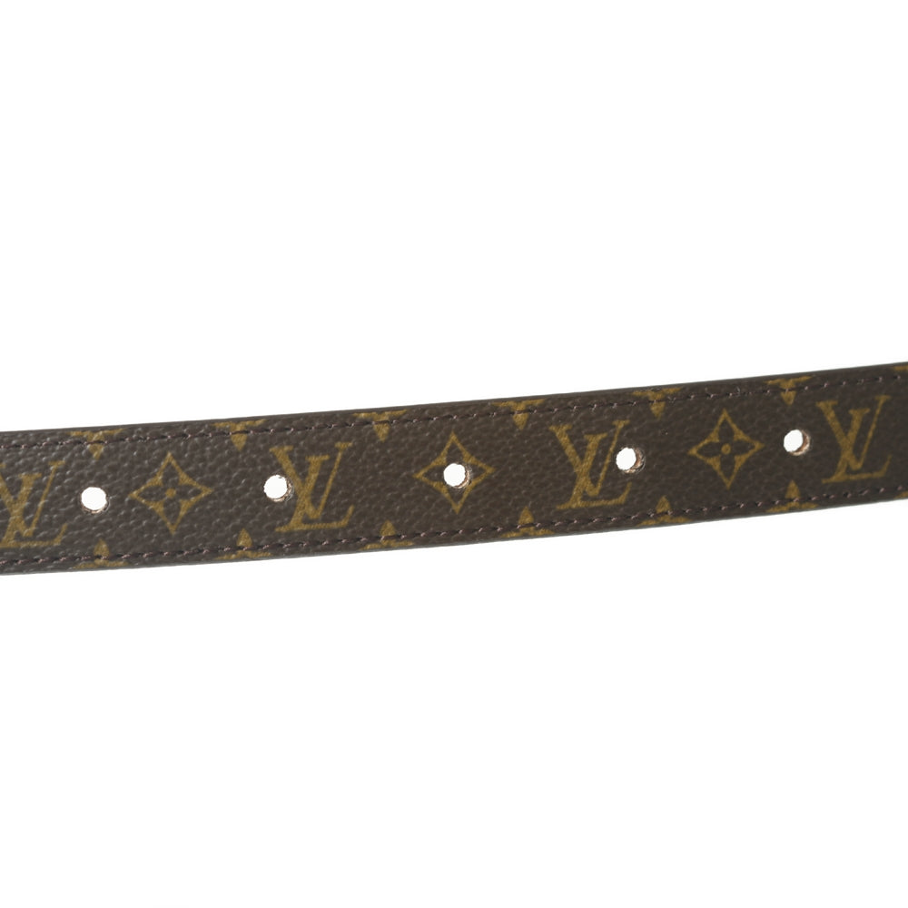 Monogram Belt w Gold Buckle 80 32