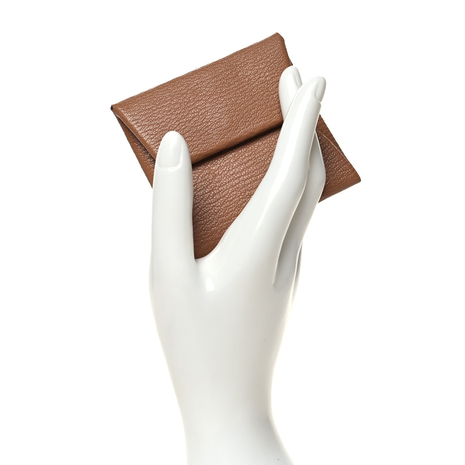 Hermes Chevre Mysore Bastia Coin Purse Quebracho 2 of 9