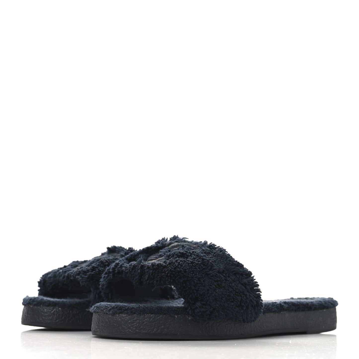 Terry CC Flat Mules Sandals 37 Navy