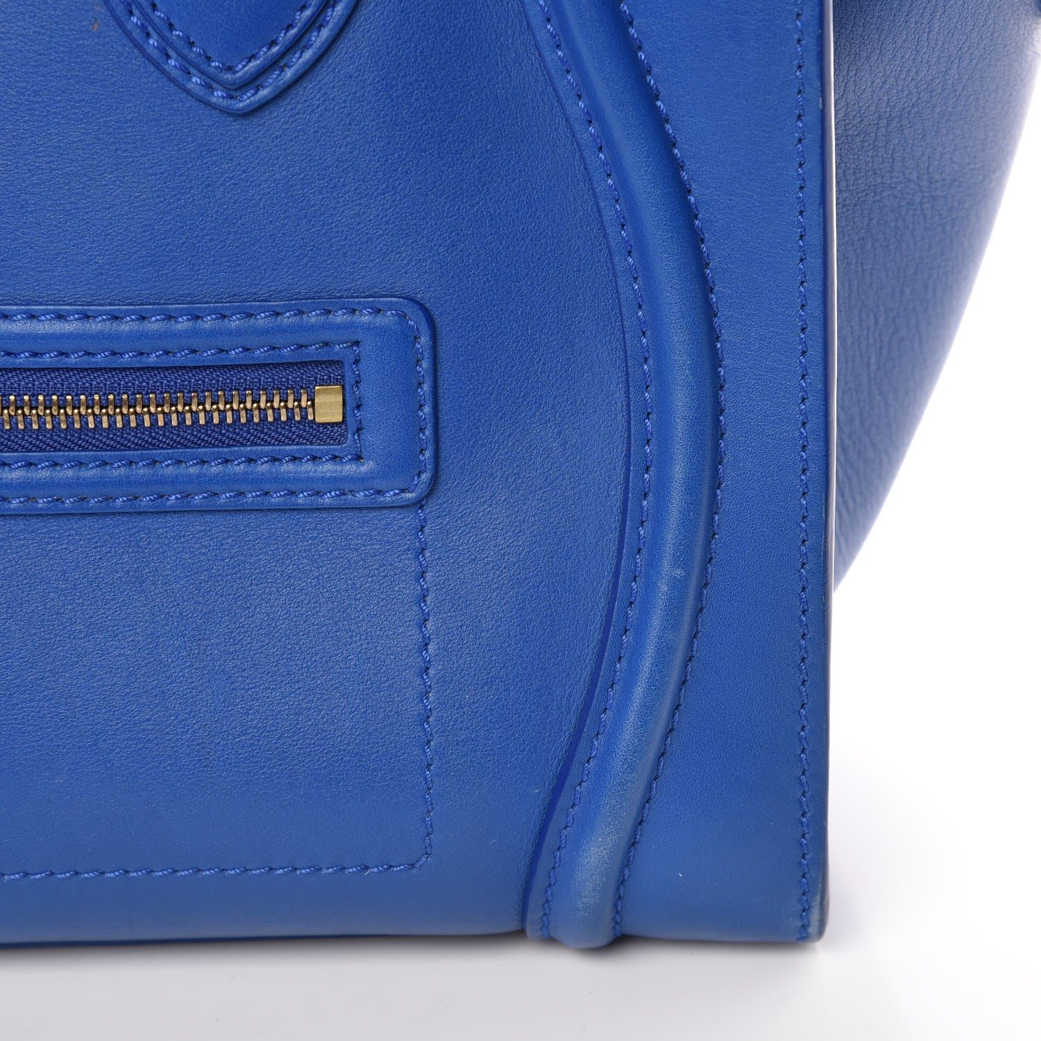 Celine Smooth Calfskin Mini Luggage Royal Blue 15 of 18