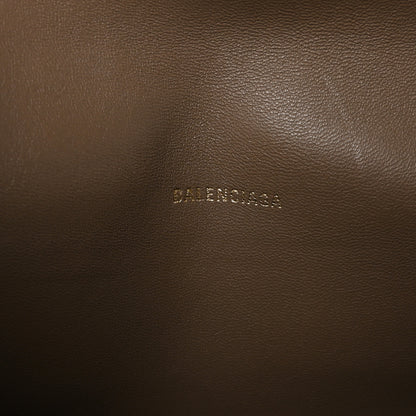 Balenciaga Extra Supple Calfskin Crocodile Embossed Medium Crush Chain Bag Mink Grey 6 of 10