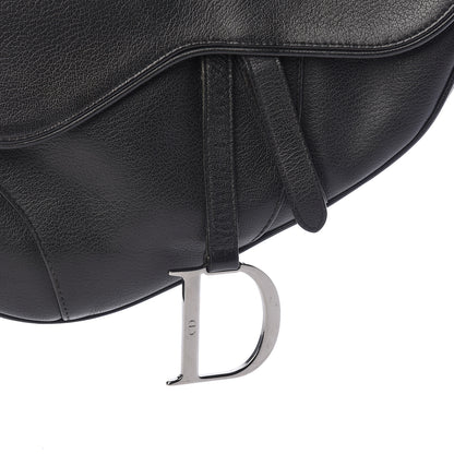 Christian Dior Calfskin Saddle Bag Black 8 of 10