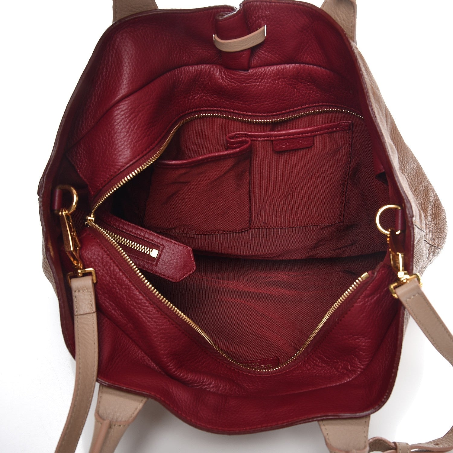 Burberry Prorsum Pebbled Calfskin Medium Studley Tote Camel Nude 5 of 9
