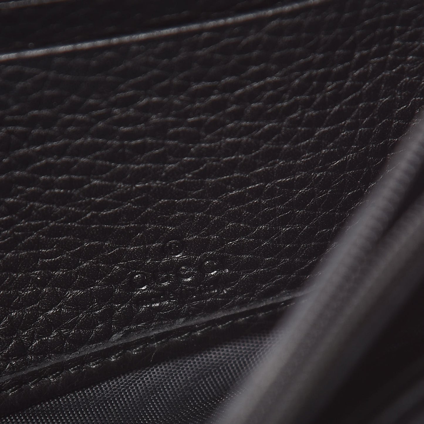 Pebbled Calfskin Large Soho Continental Wallet Black
