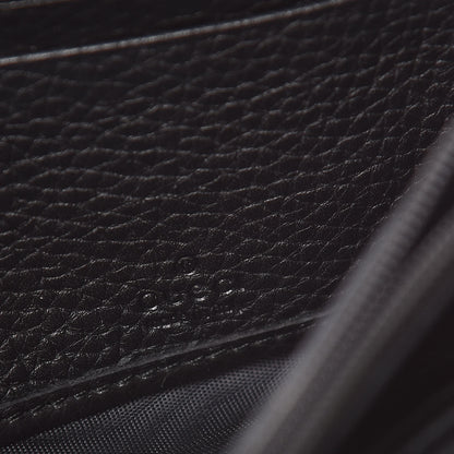 Gucci Pebbled Calfskin Large Soho Continental Wallet Black 6 of 10