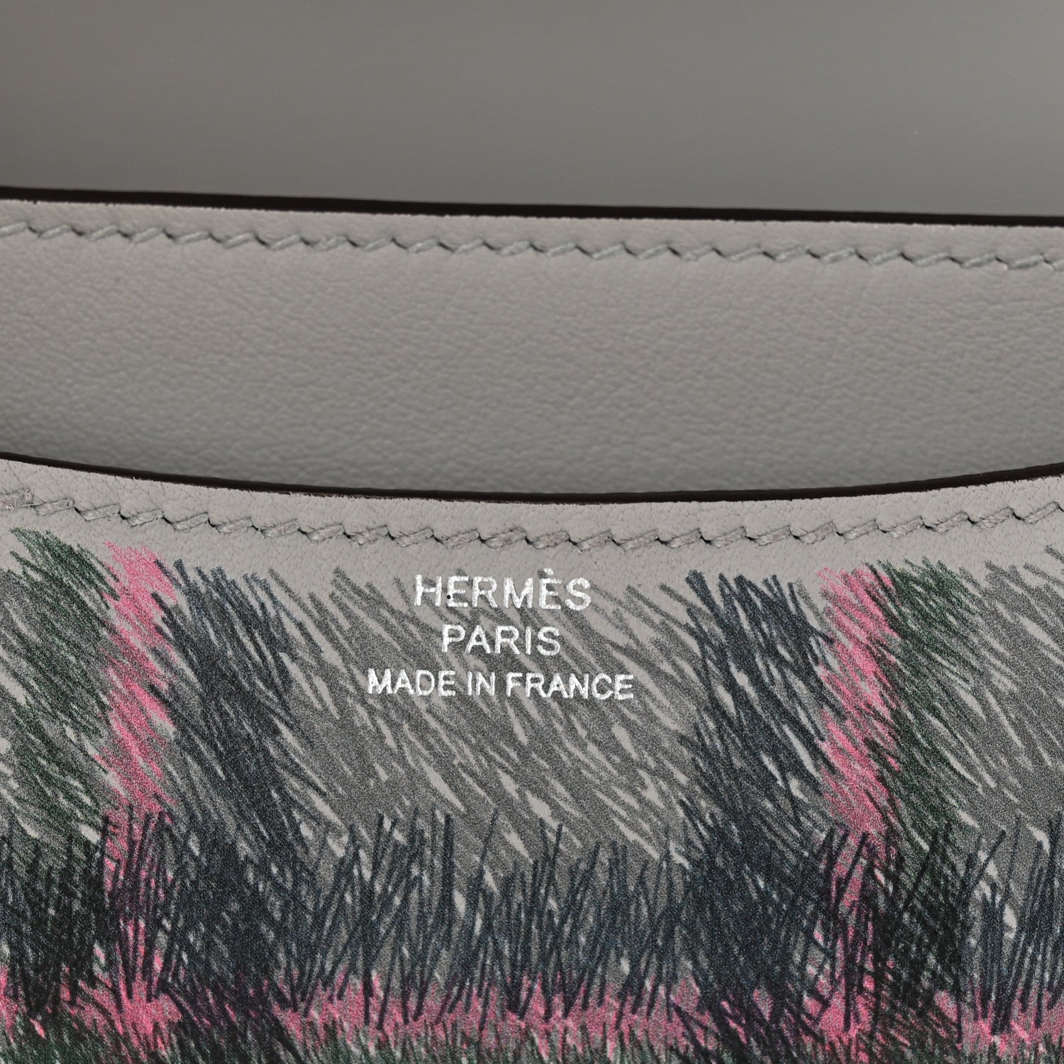 Hermes Swift Tartan Printed Constance 18 Bleu Glacier 7 of 12