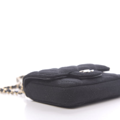 Chanel Jersey Quilted Belt Bag Black 8 of 11