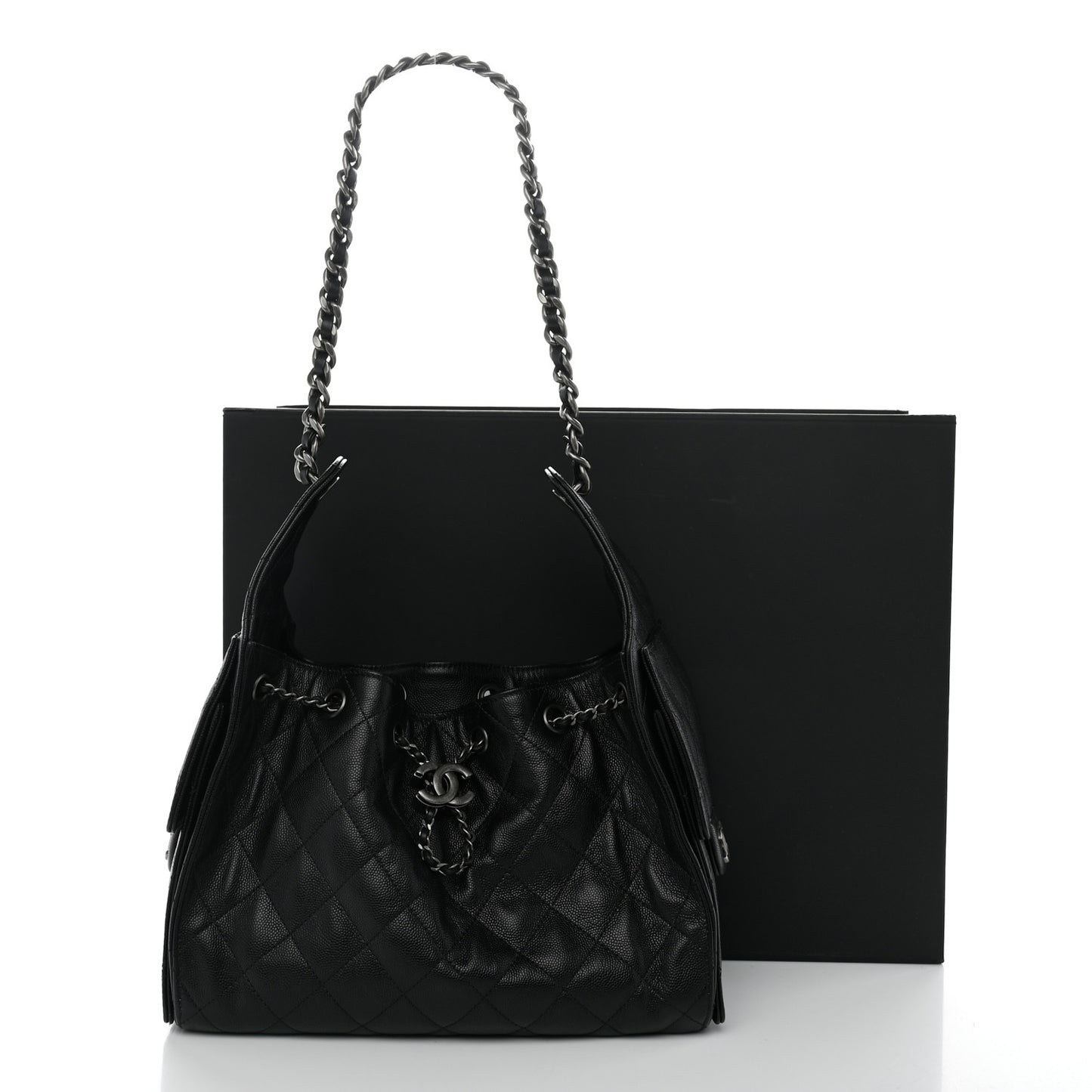 Caviar Quilted Small Chanel 25 Handbag Black