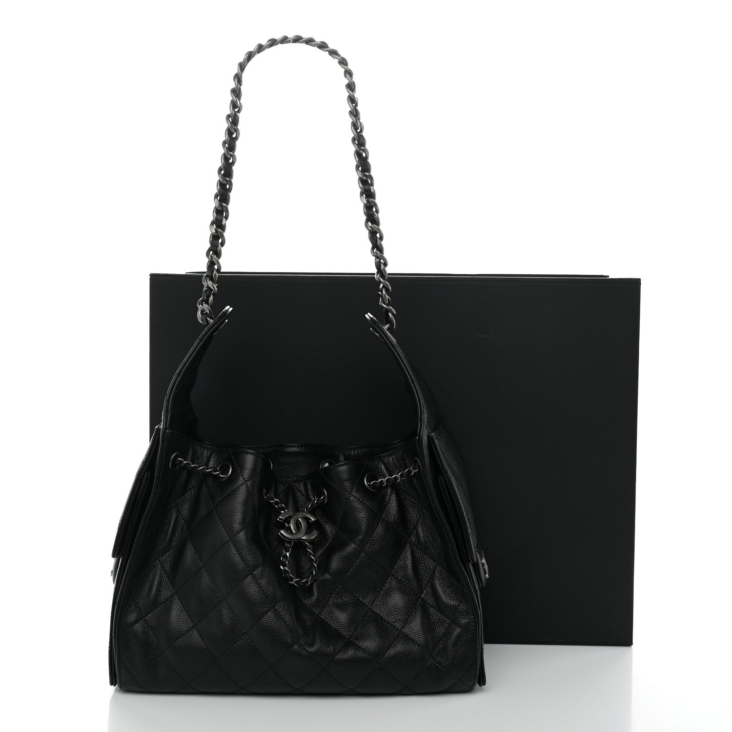 Chanel Caviar Quilted Small Chanel 25 Handbag Black 12 of 12
