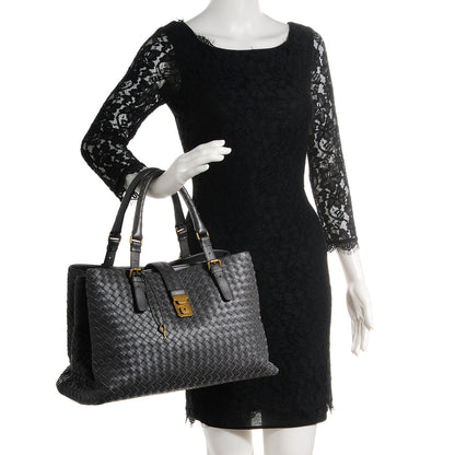 Bottega Veneta Nappa Intrecciato Medium Roma Tote Ferro 2 of 8