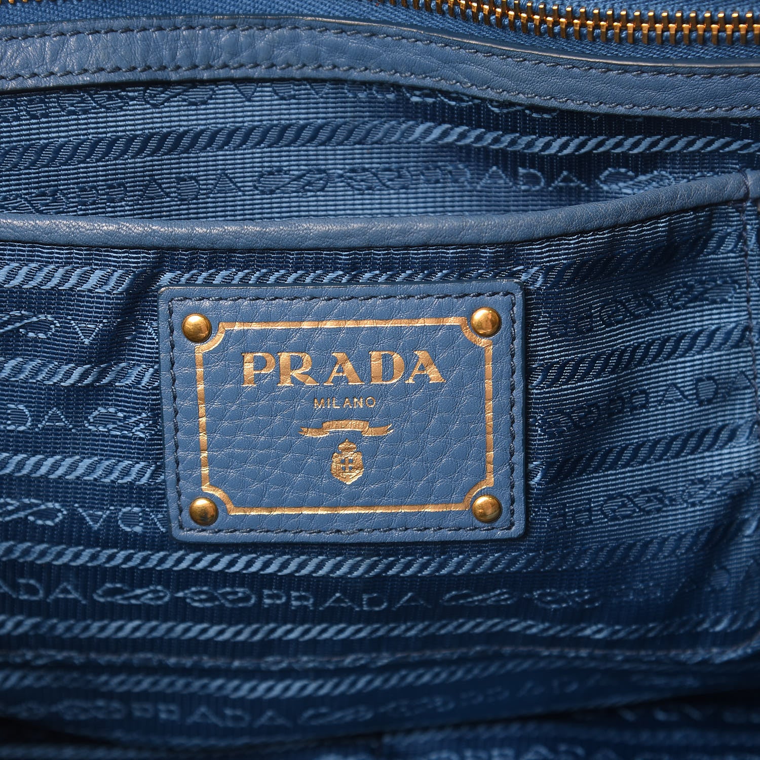 Prada Vitello Daino Tote Cobalto 6 of 21