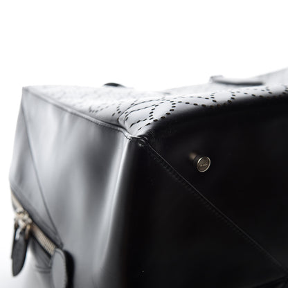 Alaia Calfskin Lux Laser Cut Weekender Black 8 of 10
