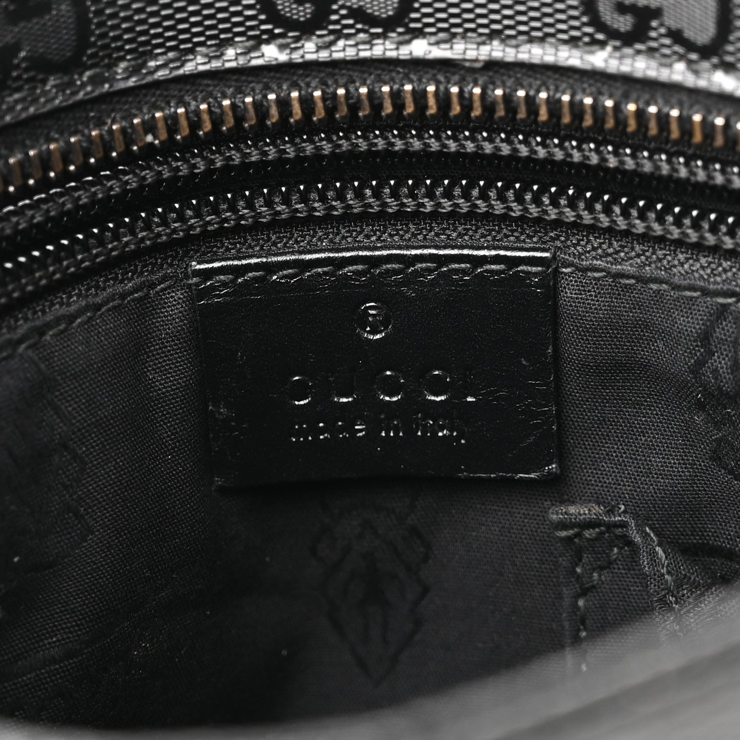 Imprime Monogram Small Flat Messenger Bag Black