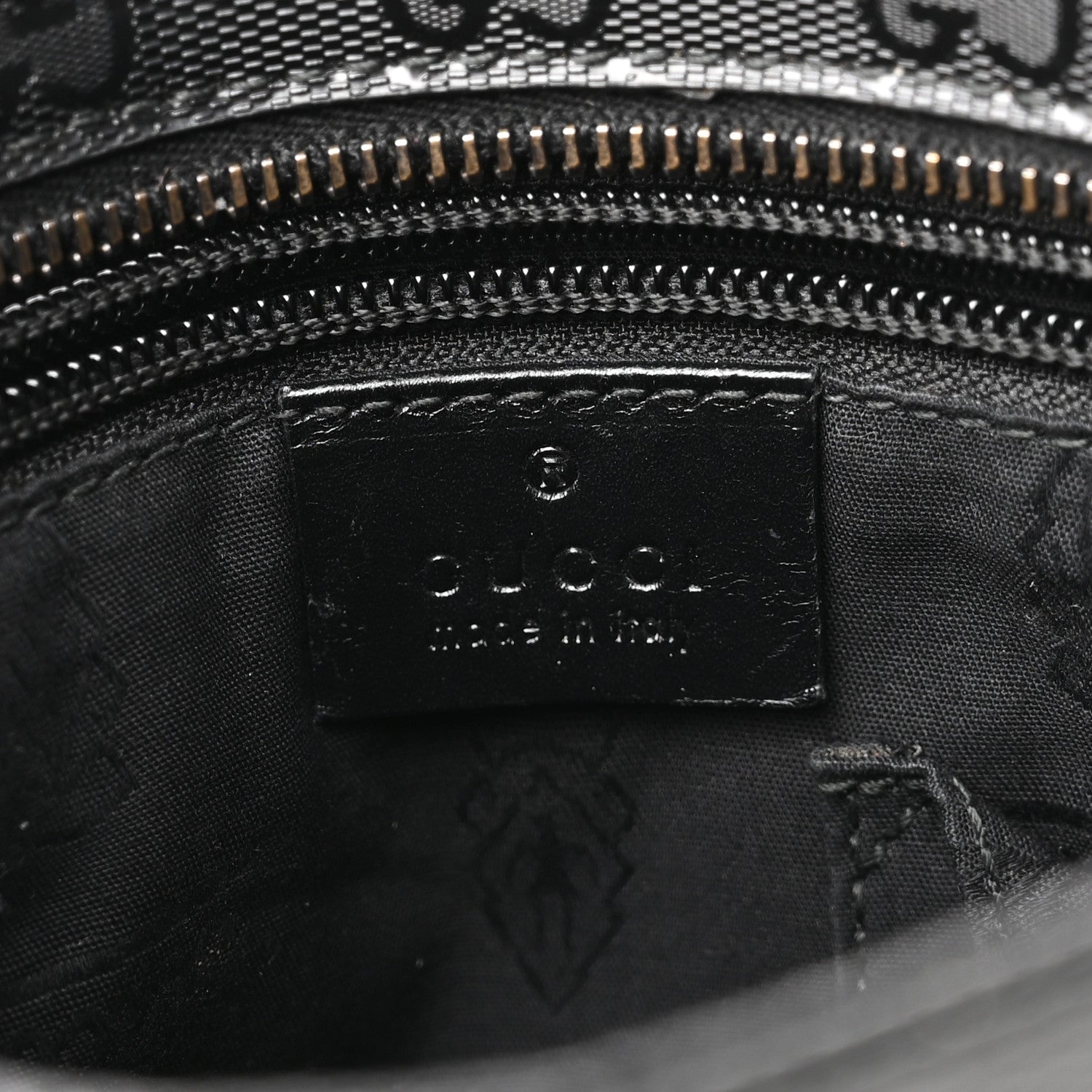 Gucci Imprime Monogram Small Flat Messenger Bag Black 5 of 9