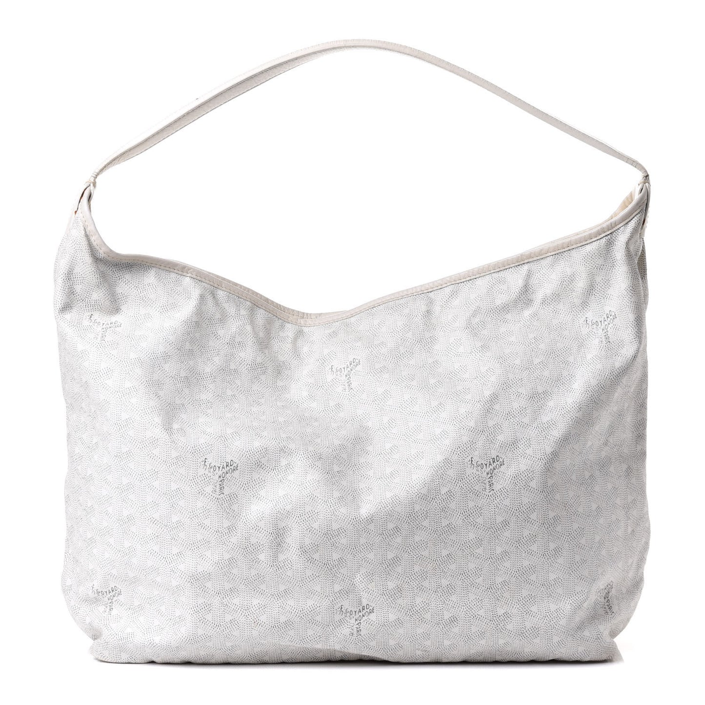 Goyardine Fidji Zip Hobo White