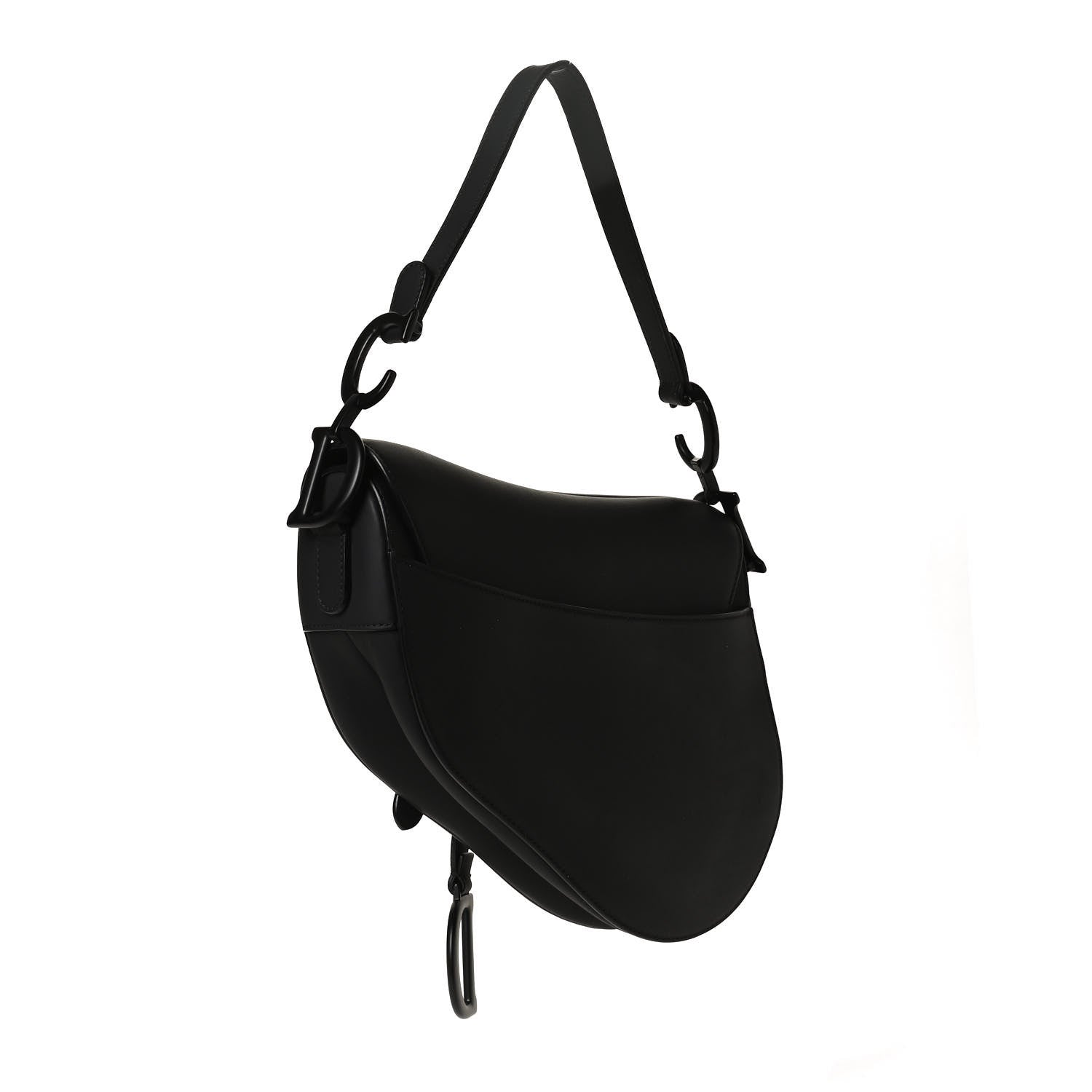 Christian Dior Ultra Matte Calfskin Saddle Bag Black 3 of 12