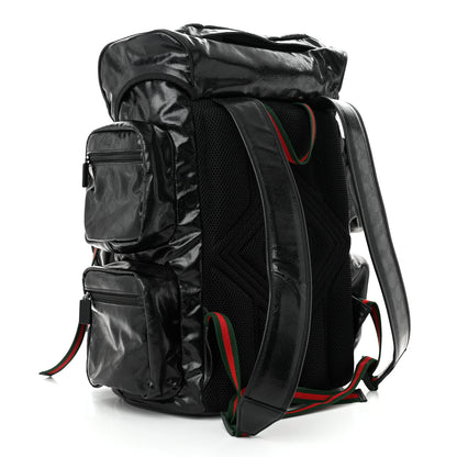 Gucci GG Crystal Monogram Web Backpack Black 3 of 9