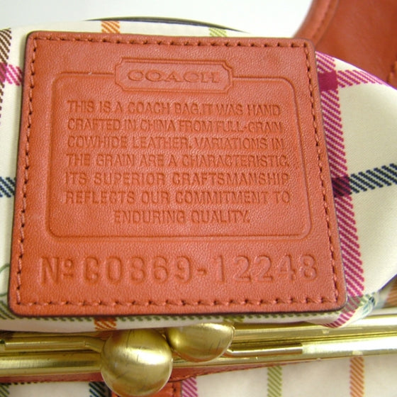 COACHErgoLeatherPleatedFramedHoboCoral