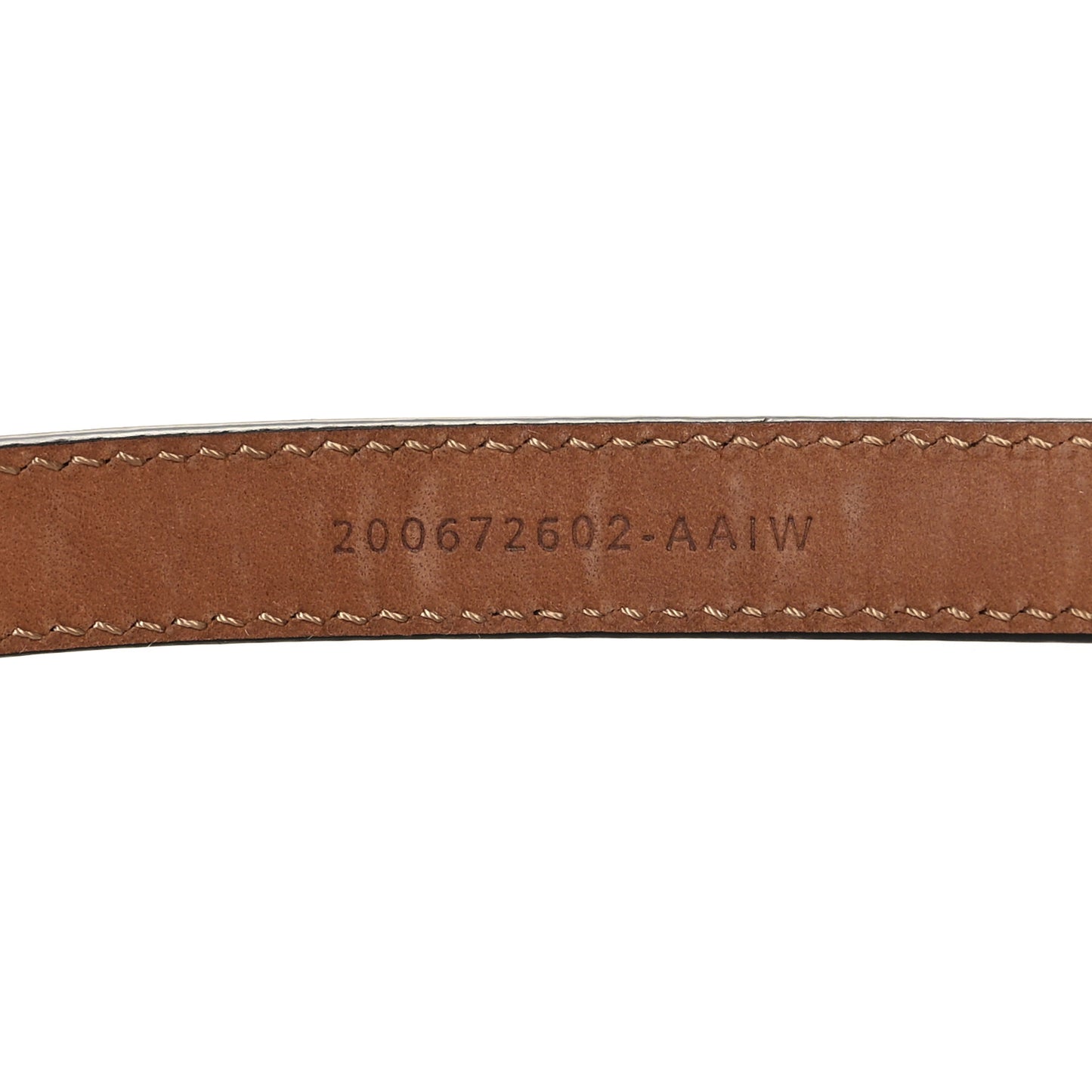 Vitello King Baguette Double Wrap Belt 95 38 White