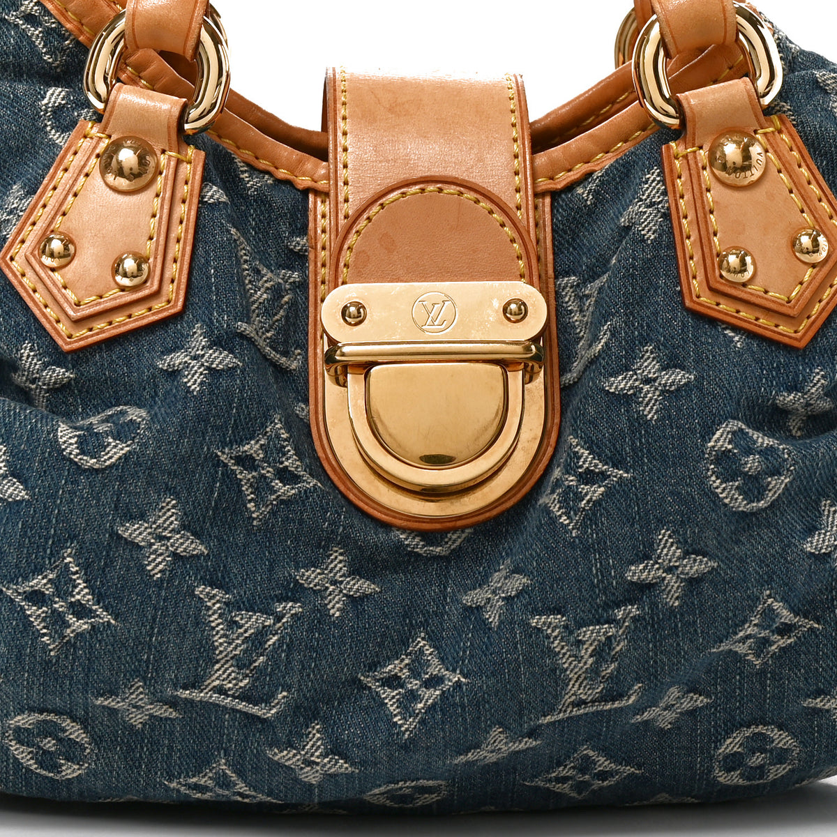 Louis Vuitton Monogram Denim Pleaty Blue 7 of 9